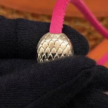 Load image into Gallery viewer, BVLGARI Serpenti Forever Bucket Bag Orange Calf Leather Rattan
