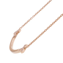 Load image into Gallery viewer, TIFFANY&amp;Co. T Smile Necklace Size Medium74957218 18K Pink Gold

