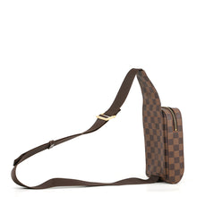 将图像加载到图库查看器中，LOUIS VUITTON Geronimos BrownN51994 Damier Ebene Canvas

