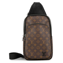 将图像加载到图库查看器中，LOUIS VUITTON Avenue Sling Bag NoirM46327 Monogram Macassar Canvas
