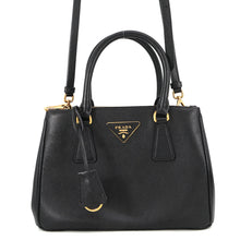 将图像加载到图库查看器中，PRADA Saffiano Leather Galleria 2-Way Tote Nero1BA896 Saffiano LeatherLeather
