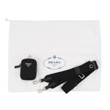 将图像加载到图库查看器中，PRADA Re-Nylon Shoulder Bag Black2VH113_2DMH_F0002_V_XOP Nylon Saffiano LeatherLeather
