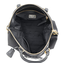 Load image into Gallery viewer, PRADA Logo Jacquard Handbag Black1BA579 Canvas Leather

