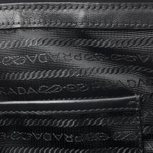 Load image into Gallery viewer, PRADA Logo Jacquard Handbag Black1BA579 Canvas Leather
