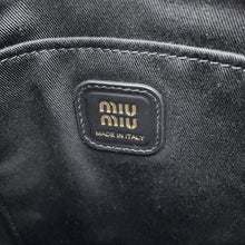 Load image into Gallery viewer, MIUMIU Ivy Bag Green/Black/Multicolor5BA281 Fabric Leather Size Mini
