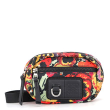 Load image into Gallery viewer, LOEWE Pansy Round Bumbag - Joe Brainard Collaboration Black/MulticolorB664A35X01 1489 Nylon Leather Size Small
