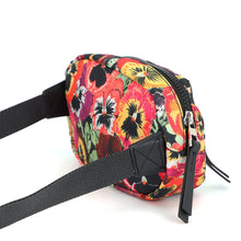 Load image into Gallery viewer, LOEWE Pansy Round Bumbag - Joe Brainard Collaboration Black/MulticolorB664A35X01 1489 Nylon Leather Size Small

