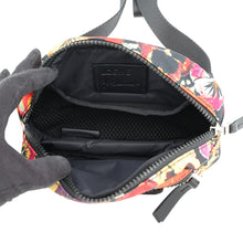 Load image into Gallery viewer, LOEWE Pansy Round Bumbag - Joe Brainard Collaboration Black/MulticolorB664A35X01 1489 Nylon Leather Size Small
