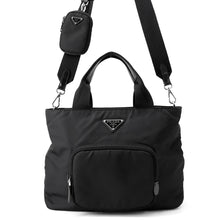将图像加载到图库查看器中，PRADA 2WAYBag Black1BG354 Nylon
