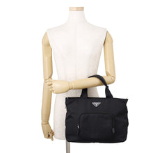 将图像加载到图库查看器中，PRADA 2WAYBag Black1BG354 Nylon
