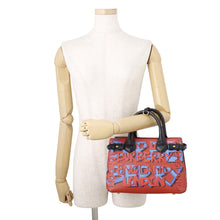 将图像加载到图库查看器中，BURBERRY Graffiti 2WAYBag Red/Multicolor Leather
