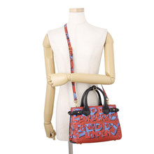 将图像加载到图库查看器中，BURBERRY Graffiti 2WAYBag Red/Multicolor Leather
