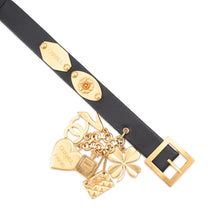 将图像加载到图库查看器中，CHANEL Belt with Bag Charm Size 70 Black Leather
