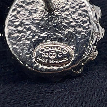 将图像加载到图库查看器中，CHANEL CC Logo Pin Brooch Pink/Silver Metal Rhinestone
