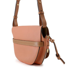 将图像加载到图库查看器中，LOEWE Gate Shoulder Pink/Brown Soft Calf Leather Size Small
