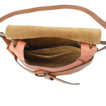 将图像加载到图库查看器中，LOEWE Gate Shoulder Pink/Brown Soft Calf Leather Size Small
