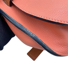 将图像加载到图库查看器中，LOEWE Gate Shoulder Pink/Brown Soft Calf Leather Size Small
