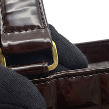 Load image into Gallery viewer, CHANEL CC Logo Chocolate Bar tote Brown Patent Leather
