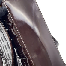 Load image into Gallery viewer, CHANEL CC Logo Chocolate Bar tote Brown Patent Leather
