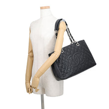 Load image into Gallery viewer, CHANEL GST Chain Tote BlackA50995 Caviar Leather
