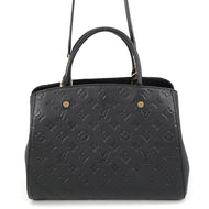 LOUIS VUITTON Montaigne NoirM41048 Monogram Empreinte Leather Size MM