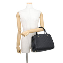 Load image into Gallery viewer, LOUIS VUITTON Montaigne NoirM41048 Monogram Empreinte Leather Size MM
