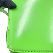 将图像加载到图库查看器中，CELINE Teen Cuil Triomphe Shoulder Bag Light Green199233 Leather Size Small
