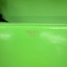 将图像加载到图库查看器中，CELINE Teen Cuil Triomphe Shoulder Bag Light Green199233 Leather Size Small
