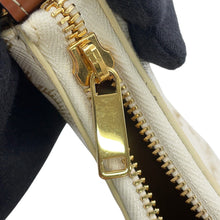 将图像加载到图库查看器中，CELINE Triomphe Ava One Shoulder Bag White193952BZJ.01BC Leather PVC
