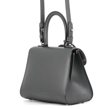 Load image into Gallery viewer, Delvaux Brillon 2-way Shoulder Dark Gray/Silver Box Calf LeatherLeather Size Mini
