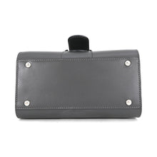 Load image into Gallery viewer, Delvaux Brillon 2-way Shoulder Dark Gray/Silver Box Calf LeatherLeather Size Mini
