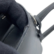 将图像加载到图库查看器中，Delvaux Brillon 2-way Shoulder Dark Gray/Silver Box Calf LeatherLeather Size Mini
