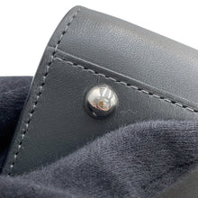 Load image into Gallery viewer, Delvaux Brillon 2-way Shoulder Dark Gray/Silver Box Calf LeatherLeather Size Mini
