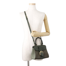 Load image into Gallery viewer, Delvaux Brillon 2-way Shoulder Green/KhakiAA0406 Leather Size Mini
