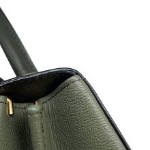Load image into Gallery viewer, Delvaux Brillon 2-way Shoulder Green/KhakiAA0406 Leather Size Mini
