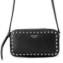Load image into Gallery viewer, JIMMY CHOO Star Studded Camera Bag Black Leather
