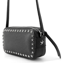 Load image into Gallery viewer, JIMMY CHOO Star Studded Camera Bag Black Leather
