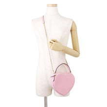 Load image into Gallery viewer, BONAVENTURA Bonaventura Aria Heart Bag Pink Leather
