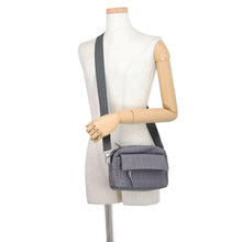 将图像加载到图库查看器中，Christian Louboutin ZIP N FLAP Shoulder Bag Smokey1245217I542 Canvas Leather
