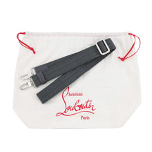 将图像加载到图库查看器中，Christian Louboutin ZIP N FLAP Shoulder Bag Smokey1245217I542 Canvas Leather
