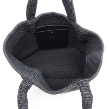 将图像加载到图库查看器中，SAINT LAURENT PARIS Tote Bag Black756269 Raffia
