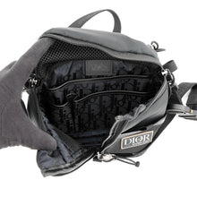 将图像加载到图库查看器中，Dior Mystery Ranch Shoulder Bag Black Nylon Canvas Leather

