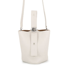 将图像加载到图库查看器中，LOEWE Pebble Bucket 2WAYBag Soft WhiteAANBBBMX02 9567 Leather Size Mini
