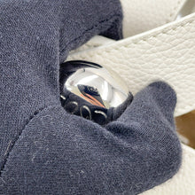 将图像加载到图库查看器中，LOEWE Pebble Bucket 2WAYBag Soft WhiteAANBBBMX02 9567 Leather Size Mini

