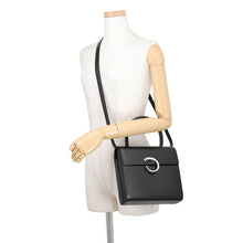 将图像加载到图库查看器中，CARTIER PANTHERE 2WAYHandbag Black Leather
