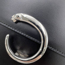 将图像加载到图库查看器中，CARTIER PANTHERE 2WAYHandbag Black Leather
