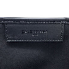 Load image into Gallery viewer, BALENCIAGA Navy Kabas Natural/Black339933 Canvas Leather Size S
