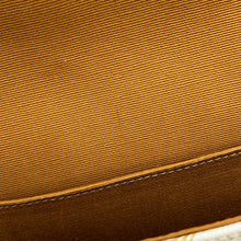 将图像加载到图库查看器中，CELINE Folco Triomphe Shoulder Bag White/Brown PVC Calf Leather Size Medium
