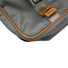 将图像加载到图库查看器中，PRADA Triangle Logo Shoulder Bag Black/Gray/Brown2VD769 Nylon Saffiano LeatherLeather
