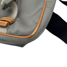 将图像加载到图库查看器中，PRADA Triangle Logo Shoulder Bag Black/Gray/Brown2VD769 Nylon Saffiano LeatherLeather
